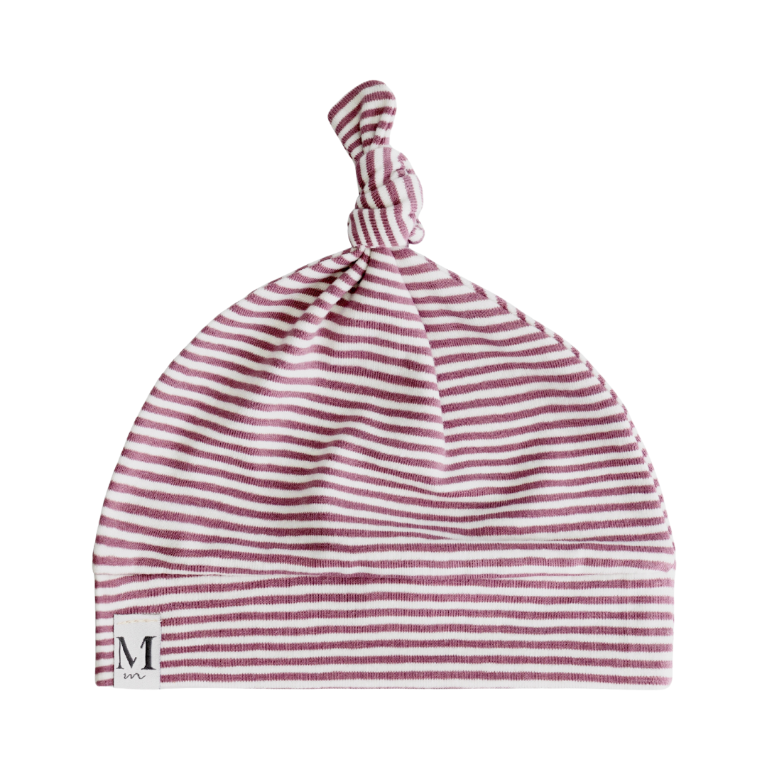 Newborn Mutsje | Lou | Mauve Stripes