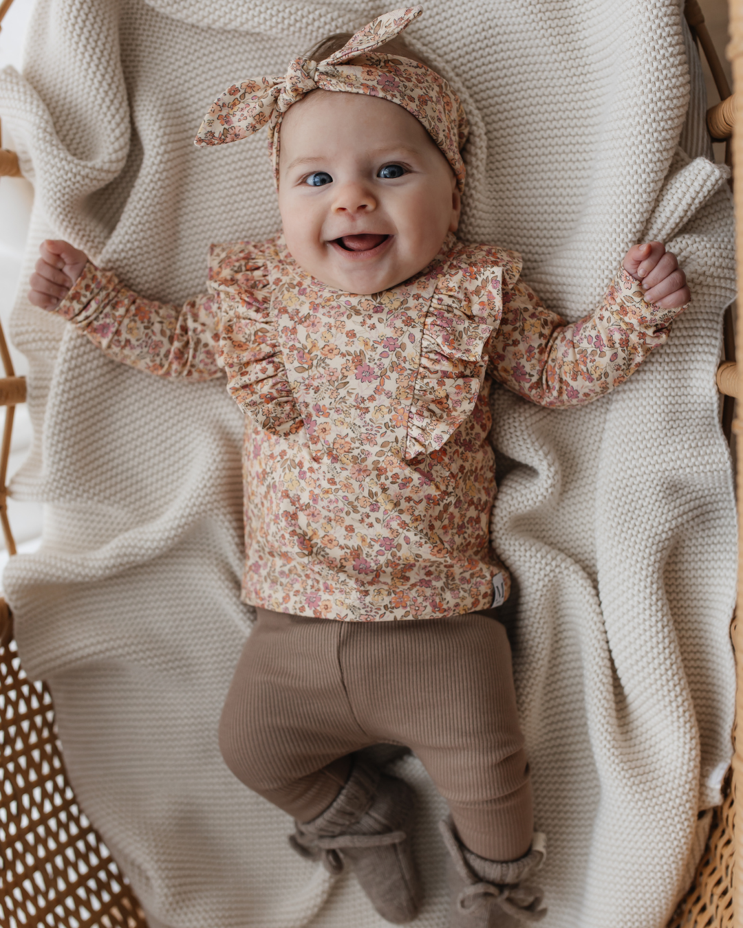 Ruffle Longsleeve | Pretty Flowers