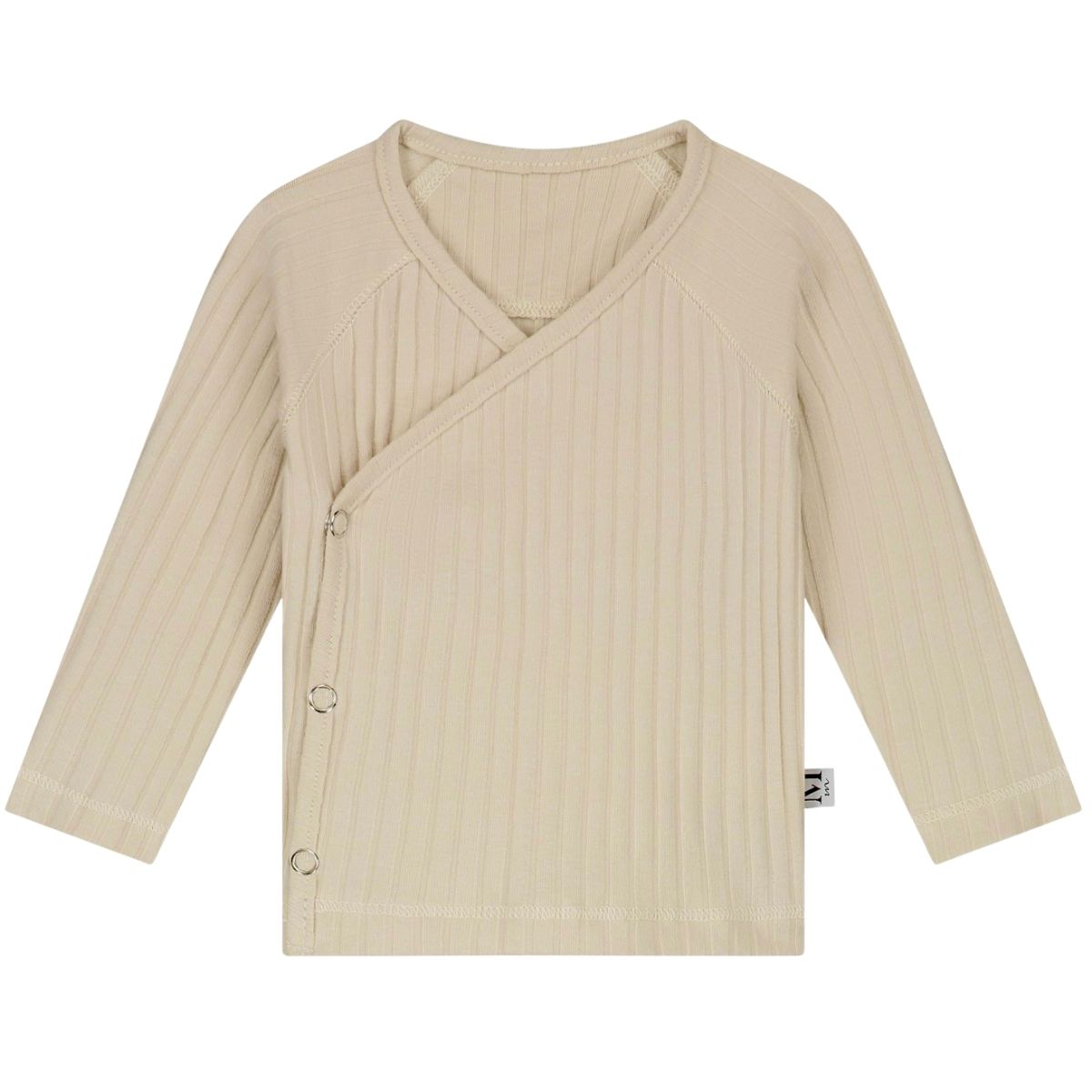 Overslagshirtje | Big Rib Beige