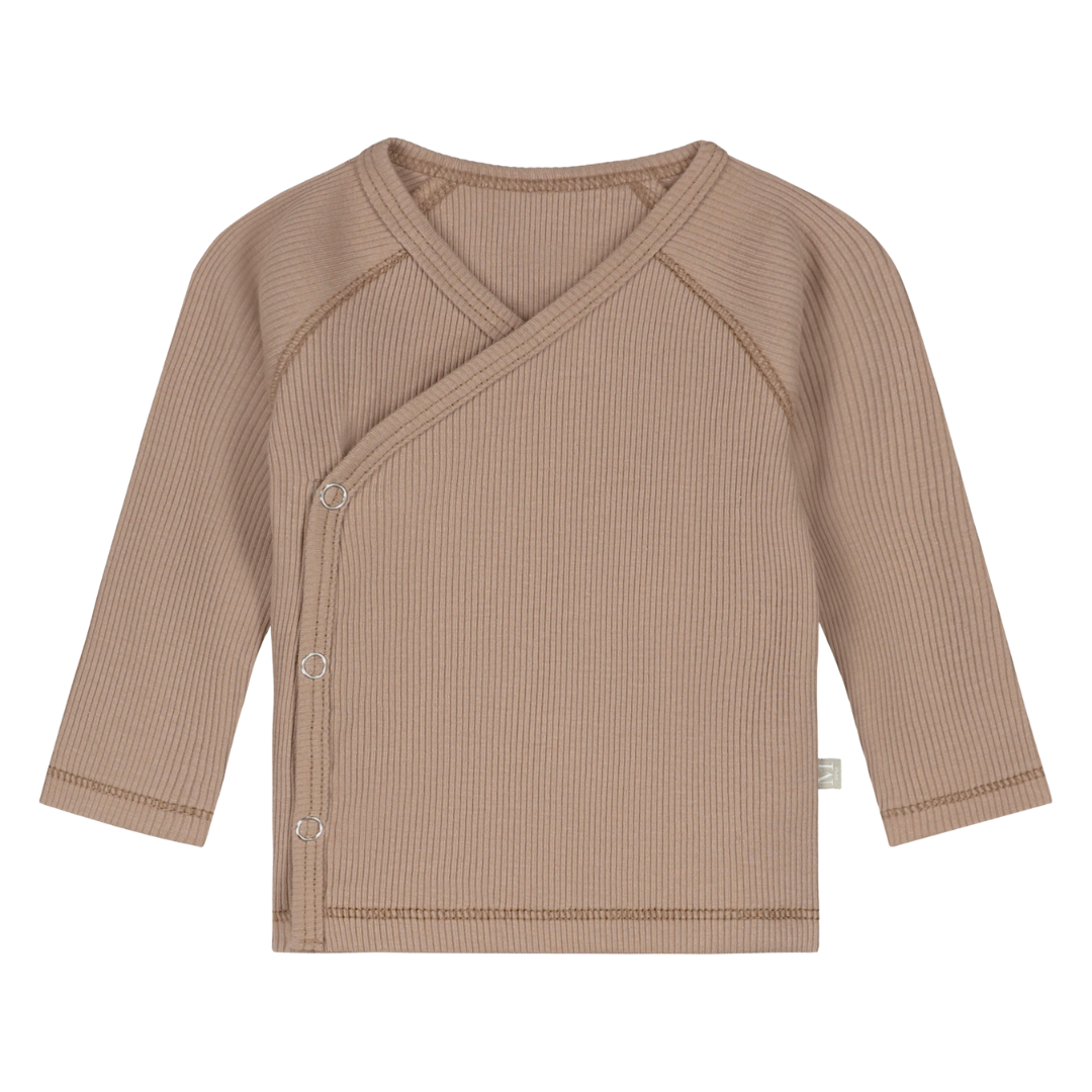 Overslagshirtje | Charlie | Stone Rib