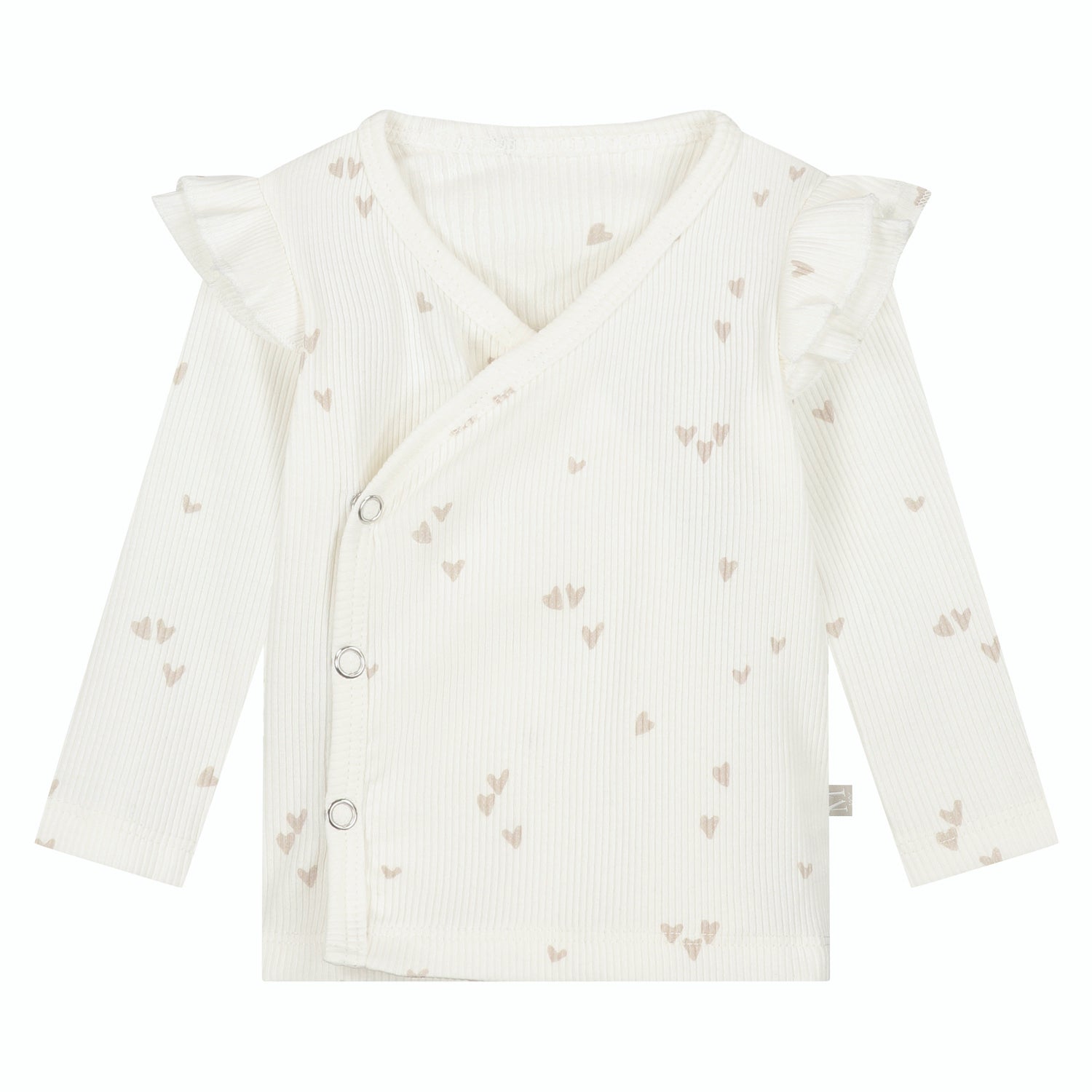 Ruffle Overslagshirtje | Hearts Rib