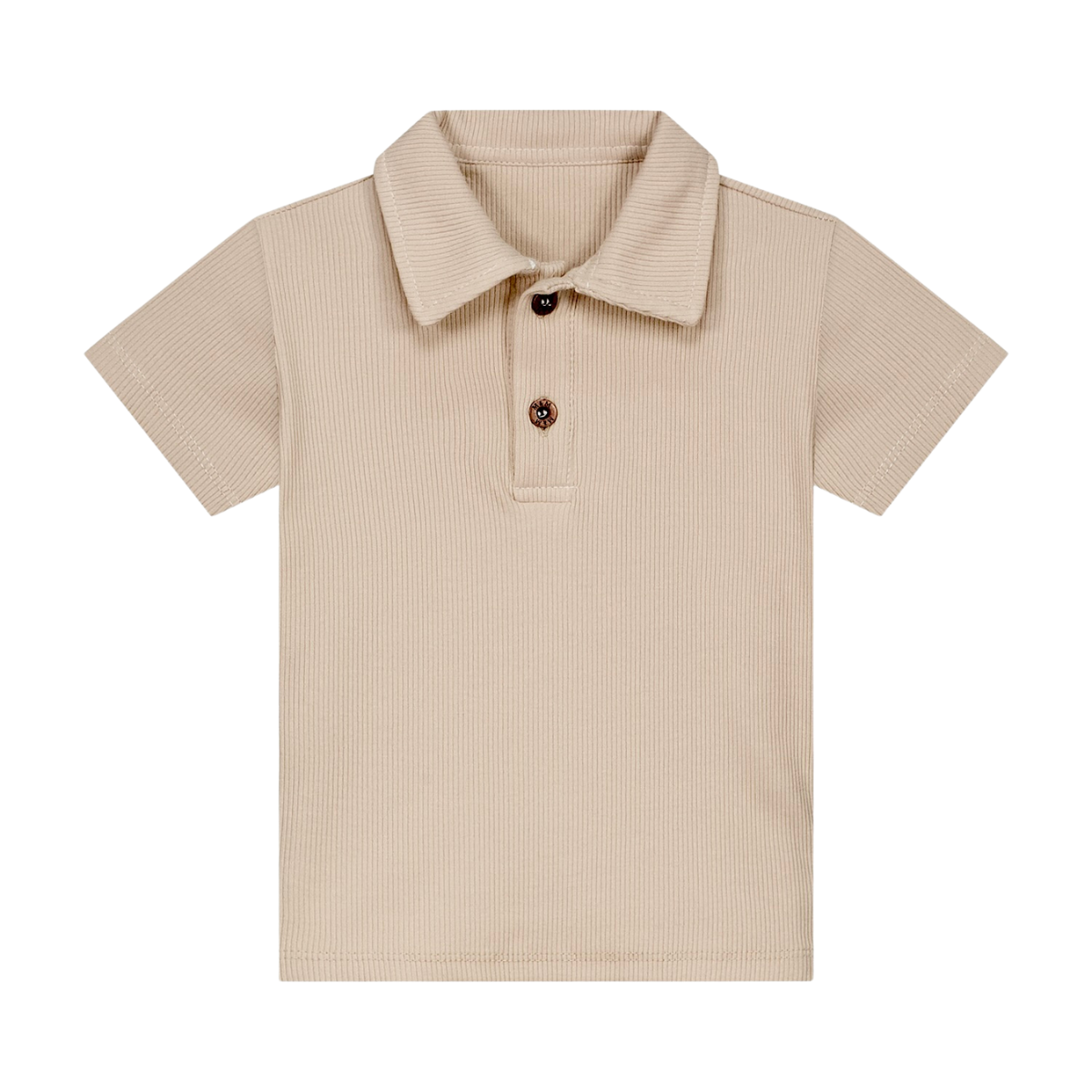 Polo Shirt | Beige Rib