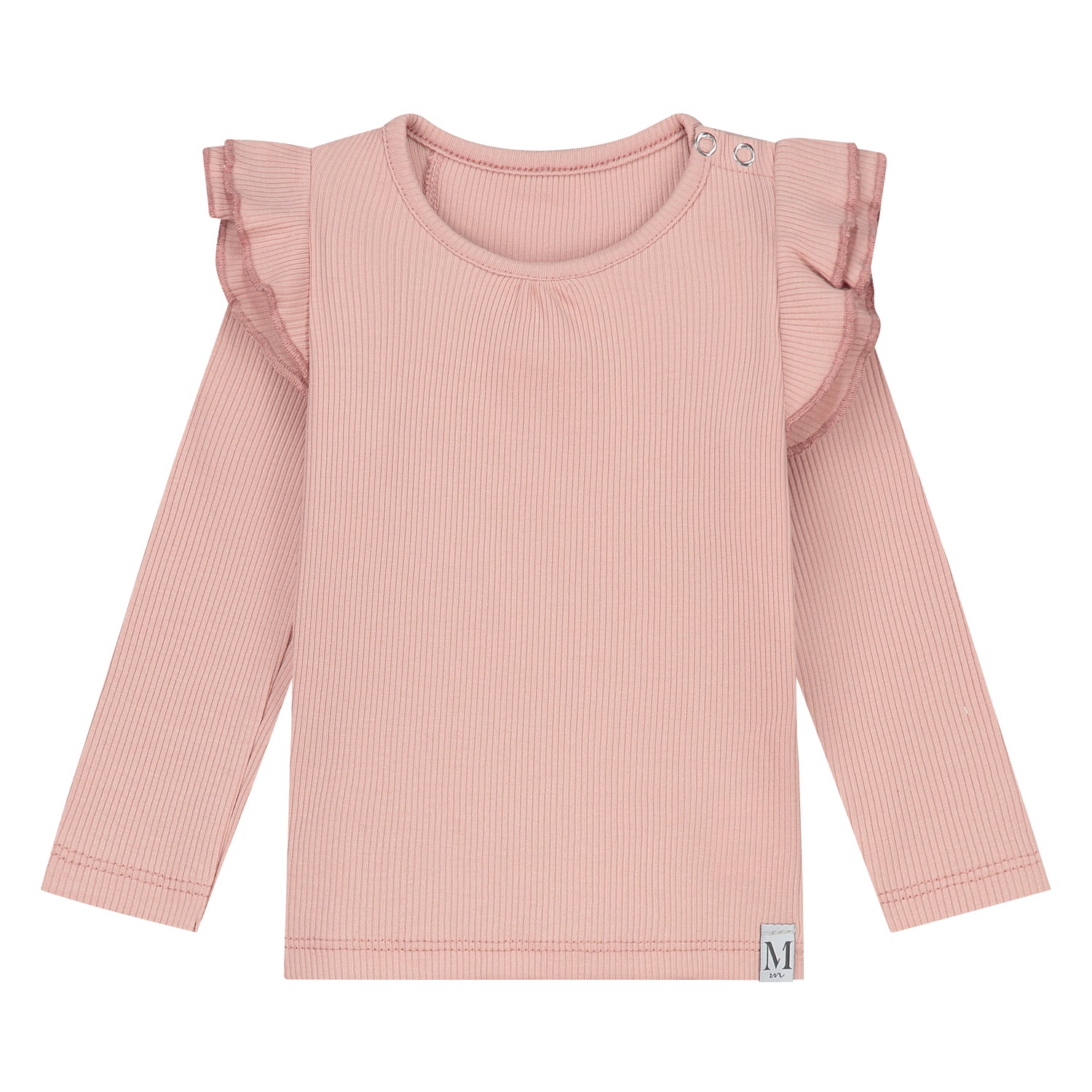 Ruffle Longsleeve | Blush Rib
