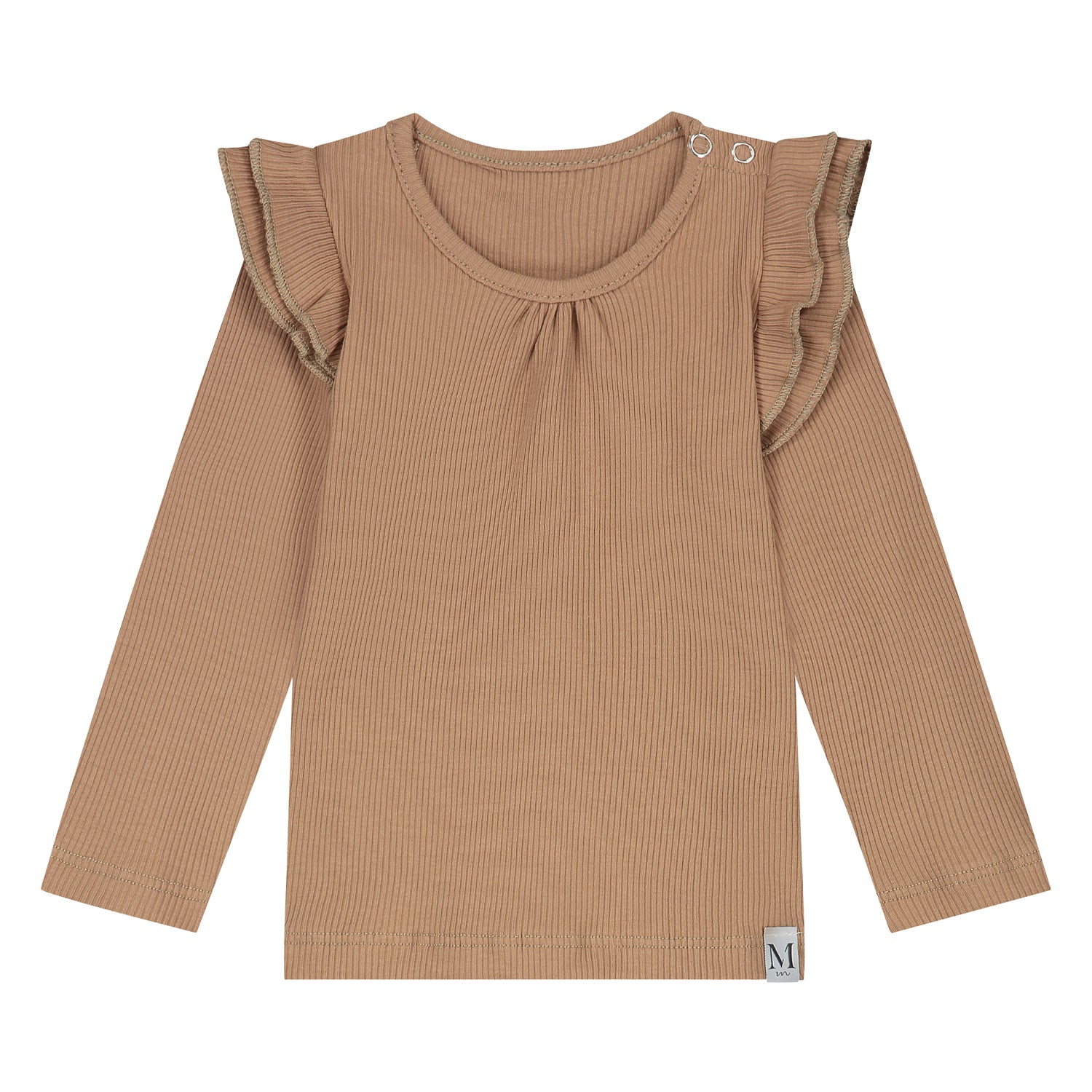 Ruffle Longsleeve | Cacao