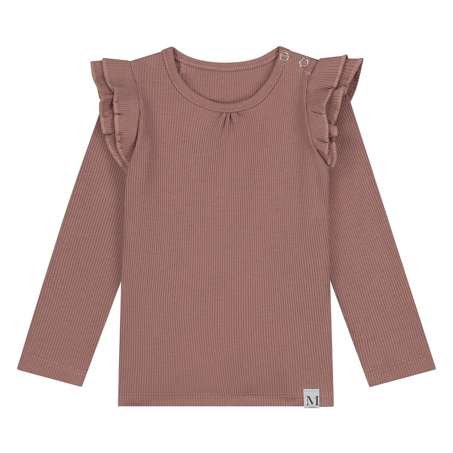 Ruffle Longsleeve | Clay Rib
