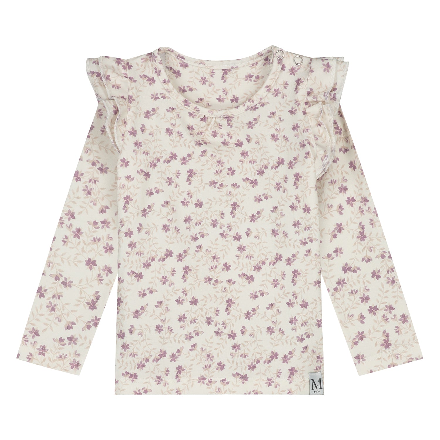 Ruffle Longsleeve | Lilac Leaves