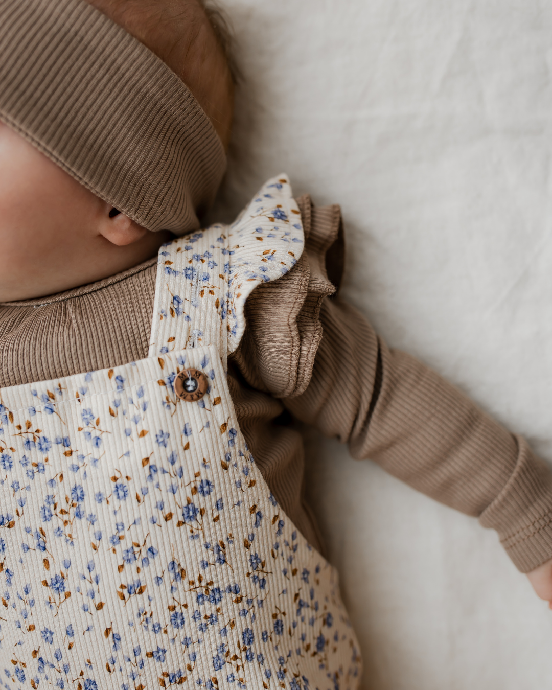 Ruffle Tuinbroekje | Blossom Rib