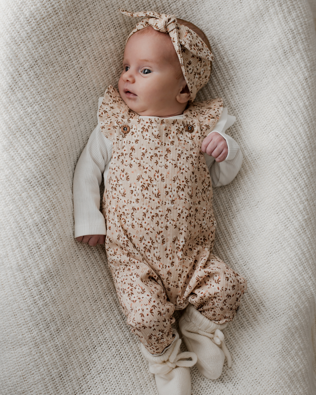 Ruffle Longsleeve | Ecru Rib