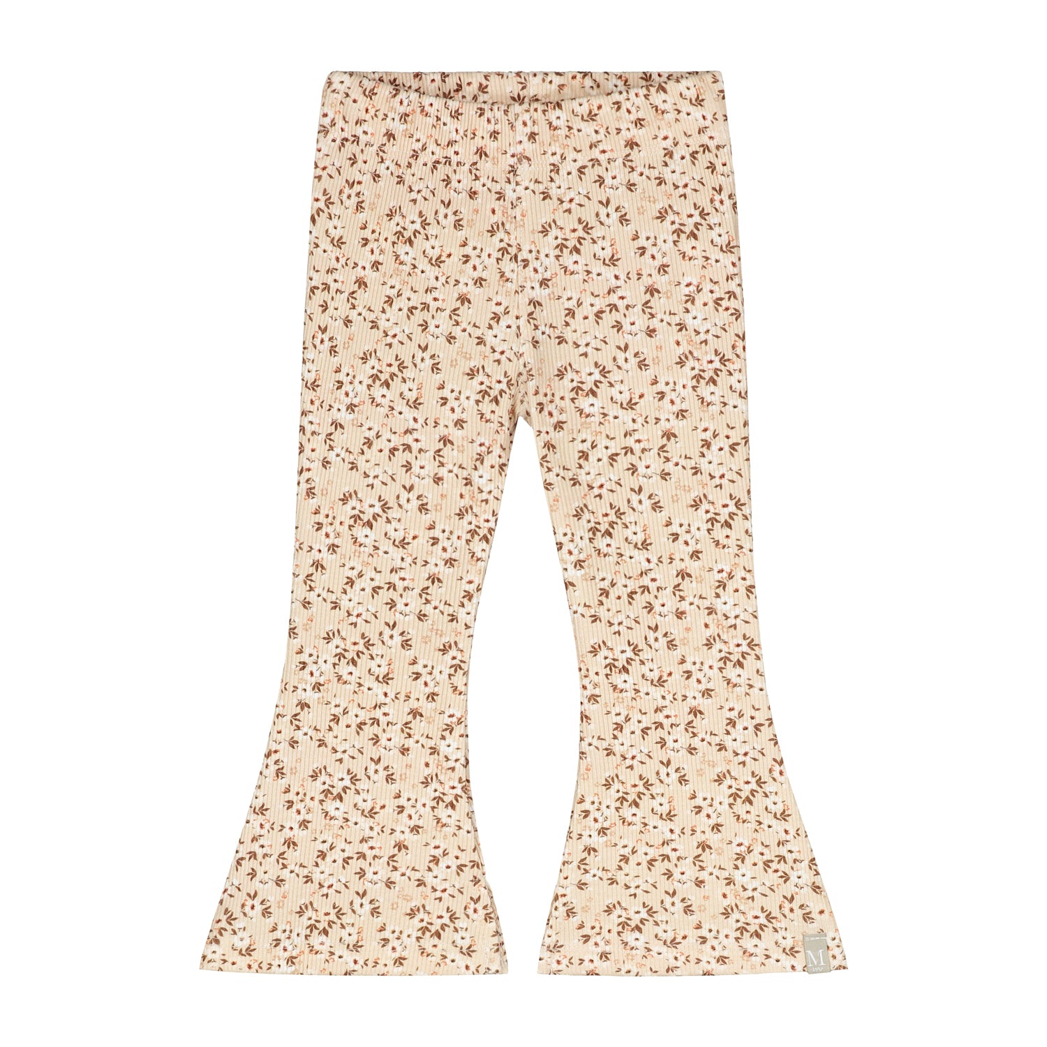Flared broekje flower bomb rib_Momsandminis