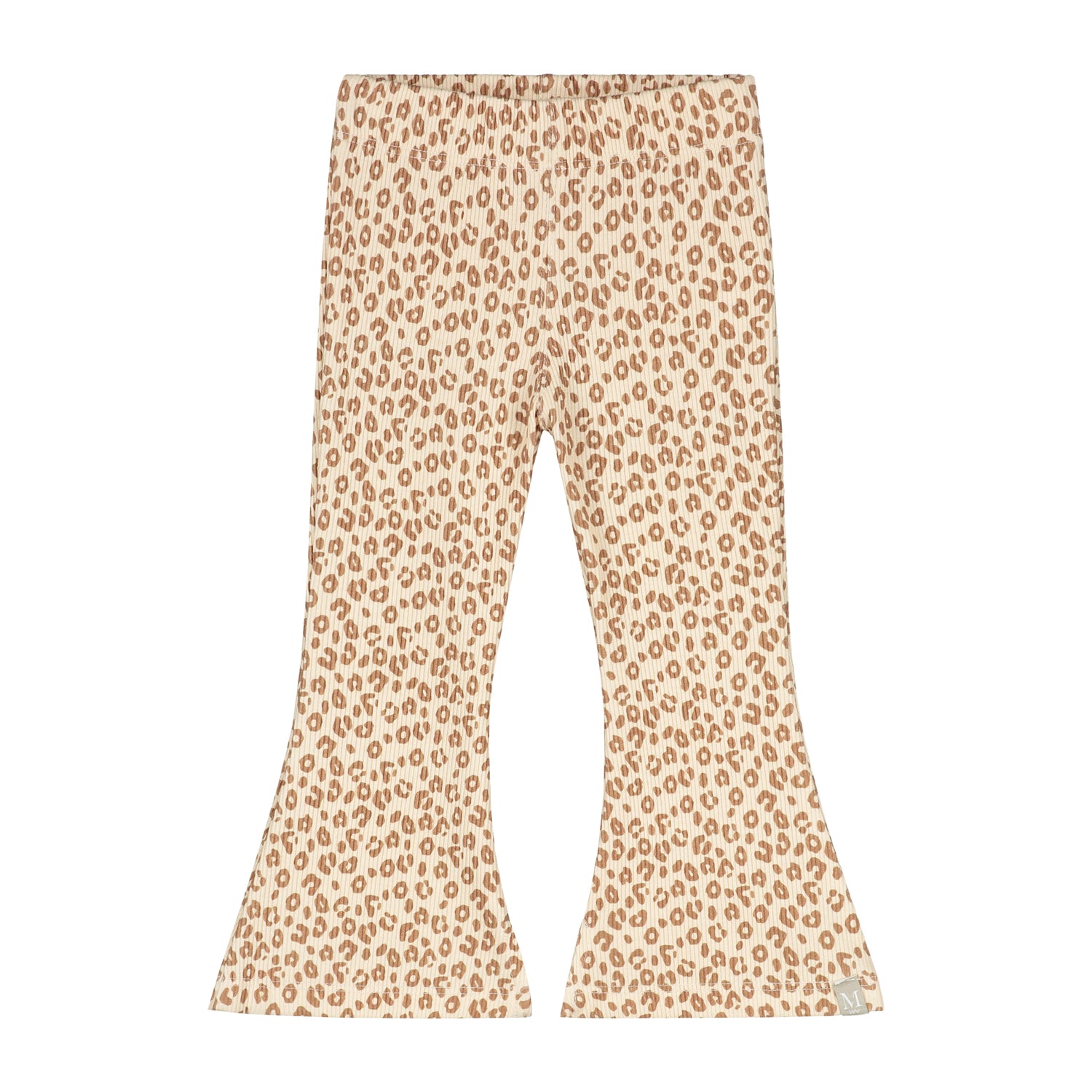 Flared broekje leopard rib_Momsandmins