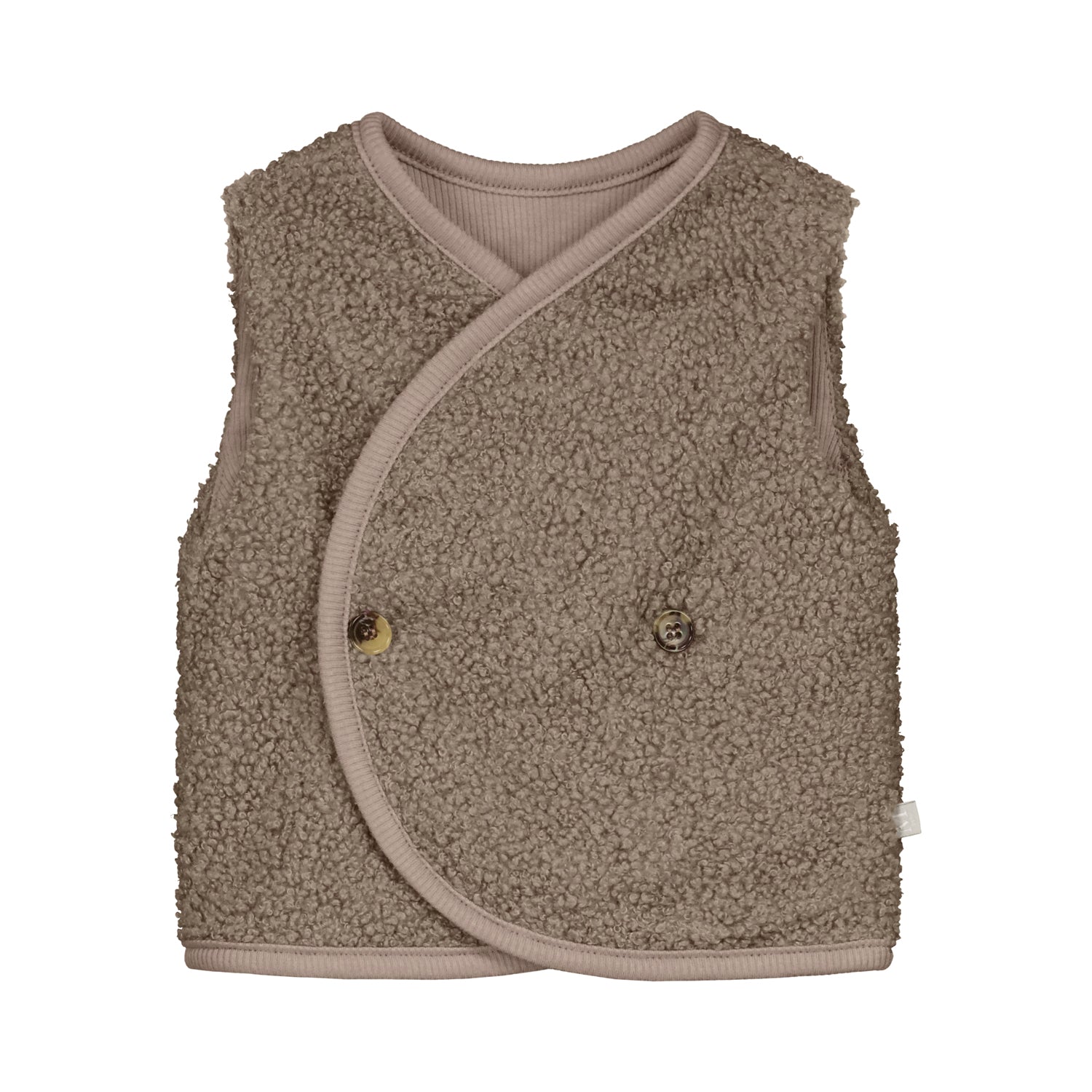 Gilet teddy taupe_Momsandminis