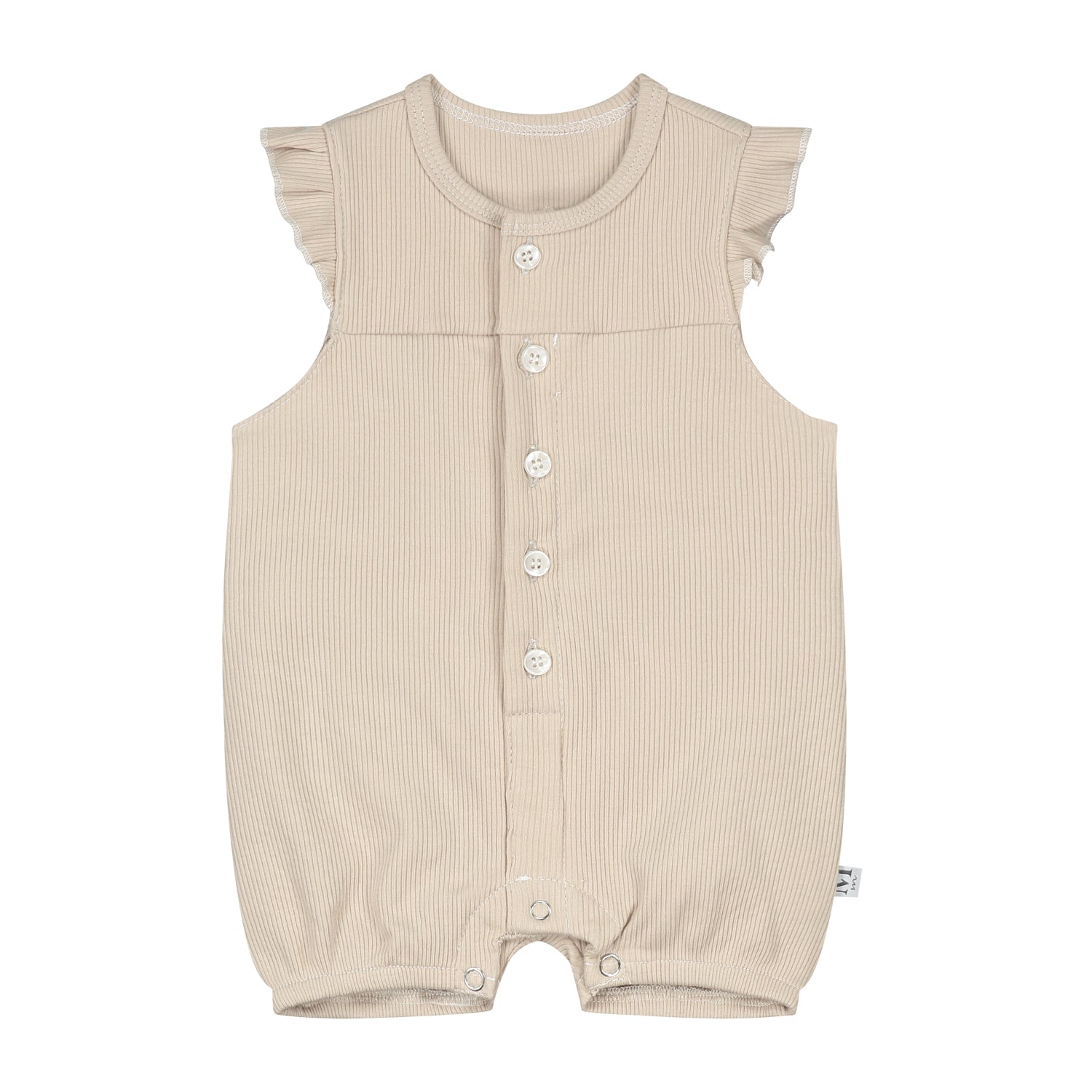 Playsuit Rib Zand Ruffle_Momsandminis