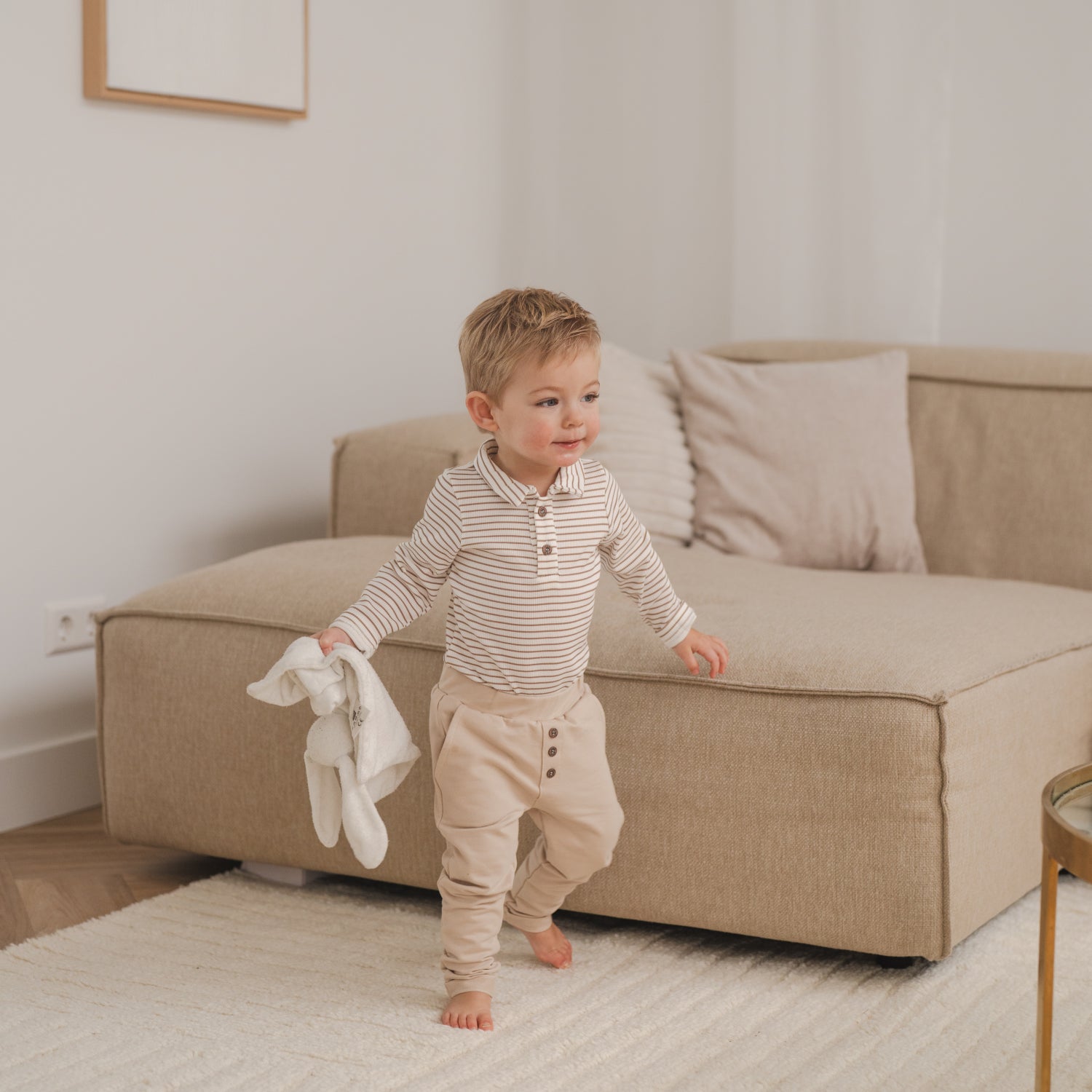 Romper taupe stripes rib-Chino beige 2_Momsandminis
