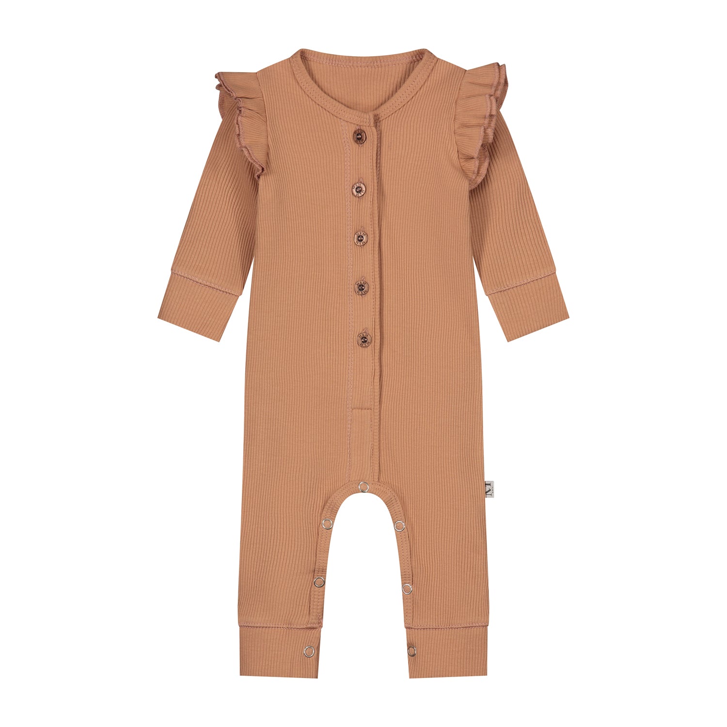 Ruffle Boxpakje Rib Peach_Momsandminis