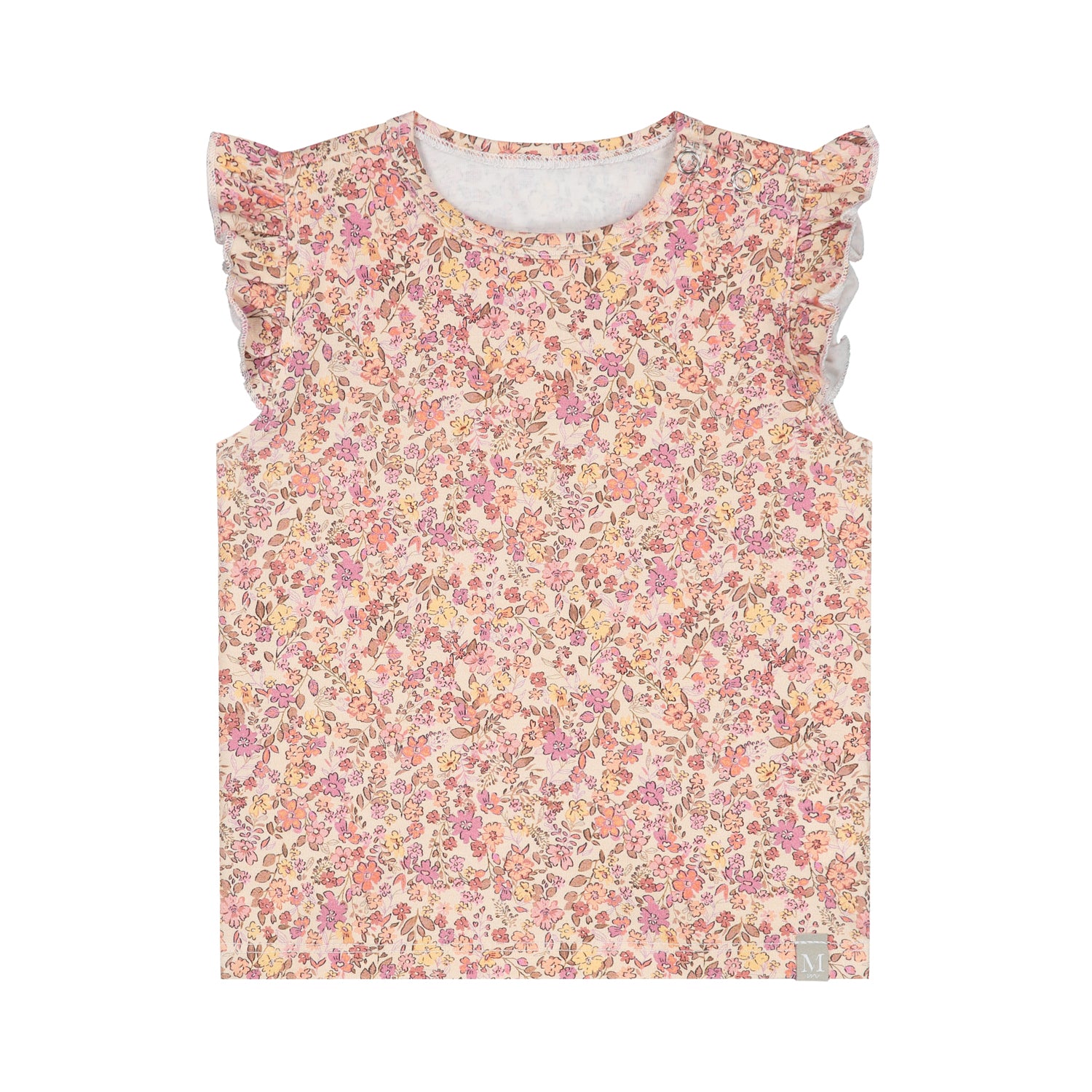 Ruffle top pretty flowers_Momsandminis