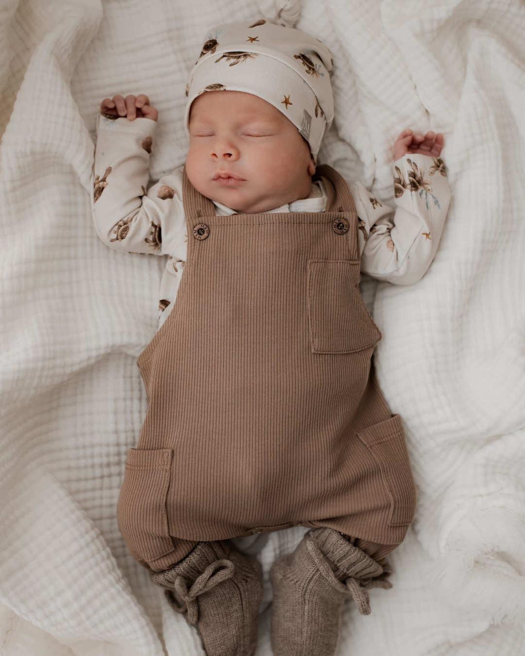 Tuinbroekje | Taupe Rib