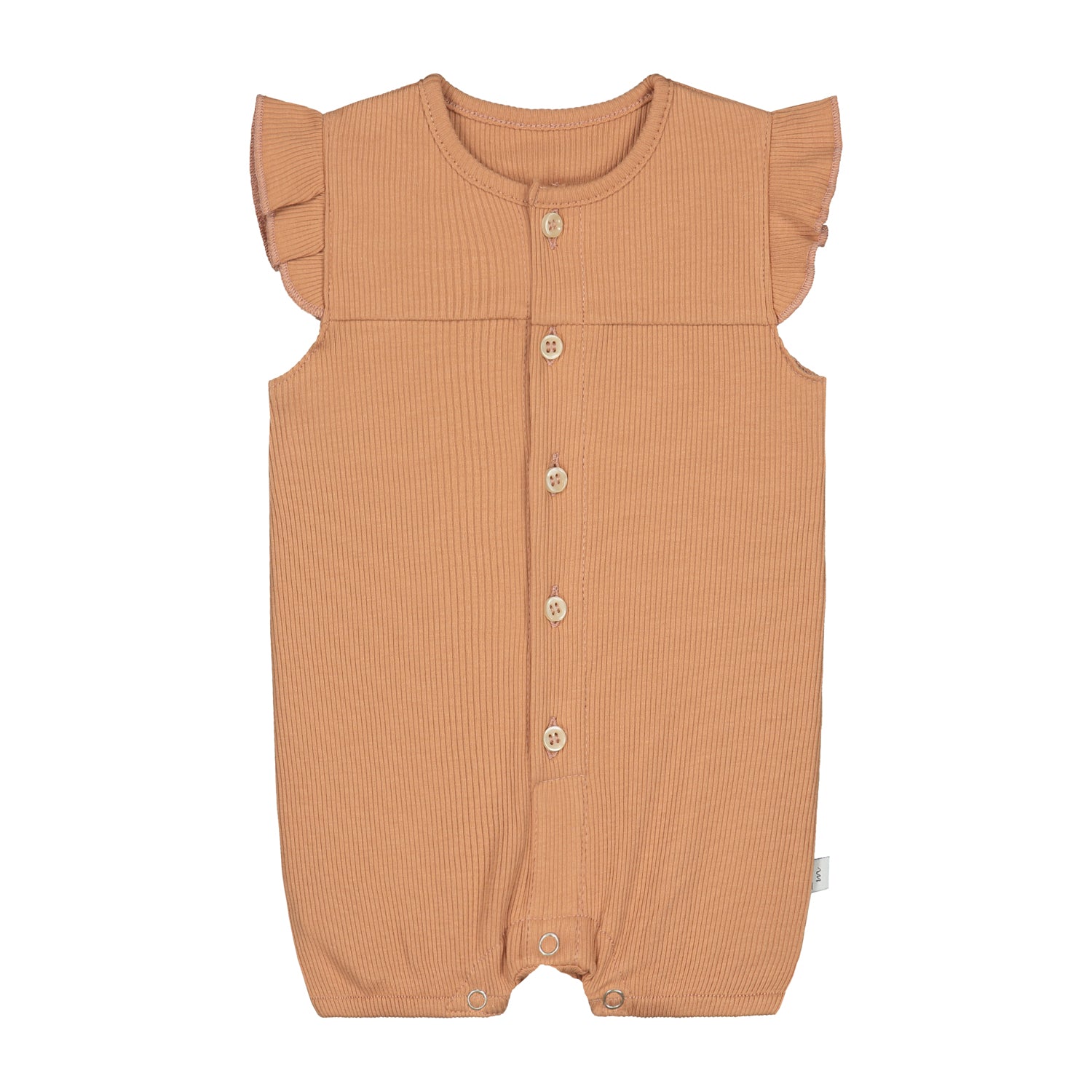 Zomerpakje_Ruffle rib perzik_Momsandminis