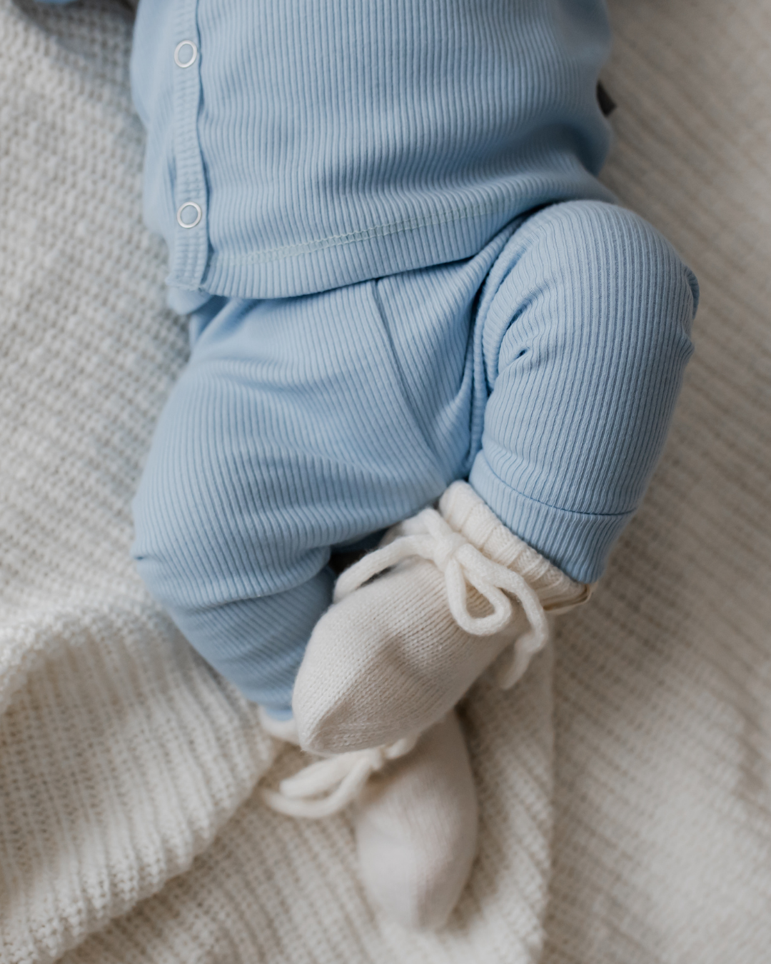 Rib Broekje | Baby Blauw