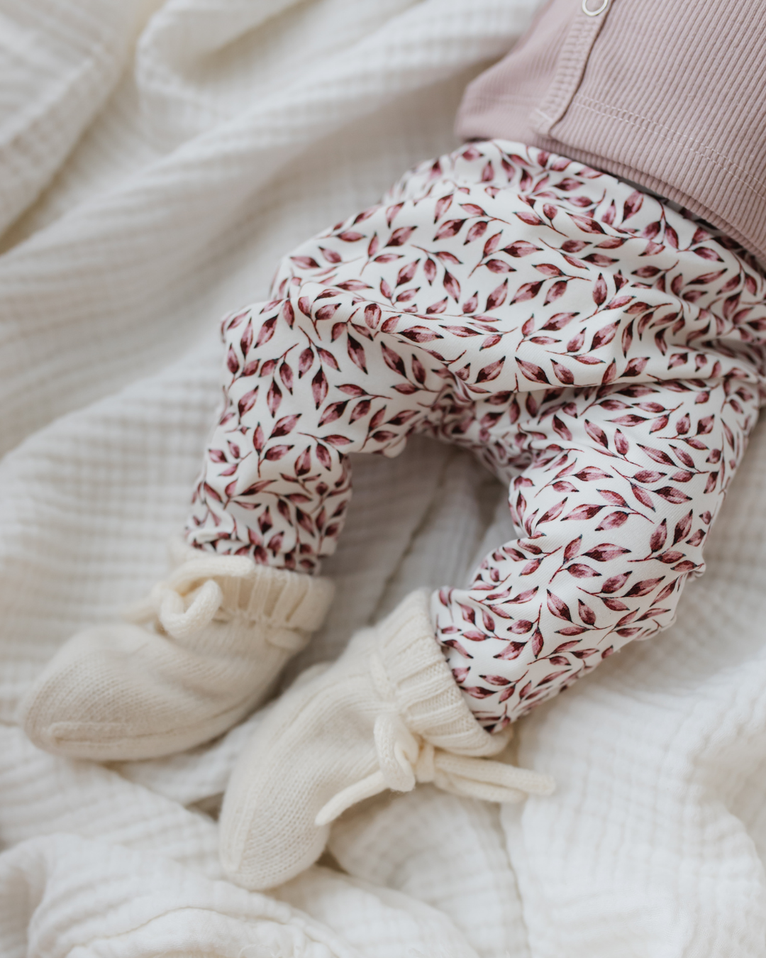 Broekje | Pink Leaves