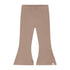 Flared legging taupe rib