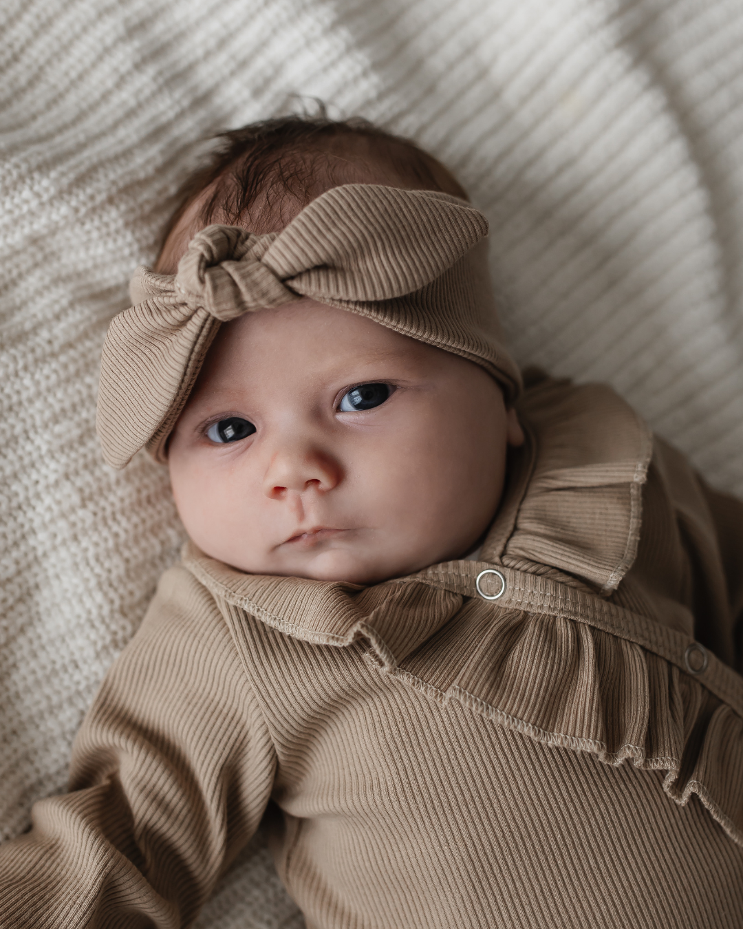 Haarbandje | Dark Beige Rib