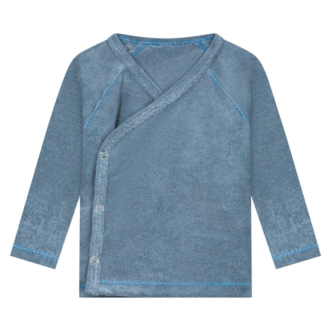 Overslagshirtje | Badstof Blauw