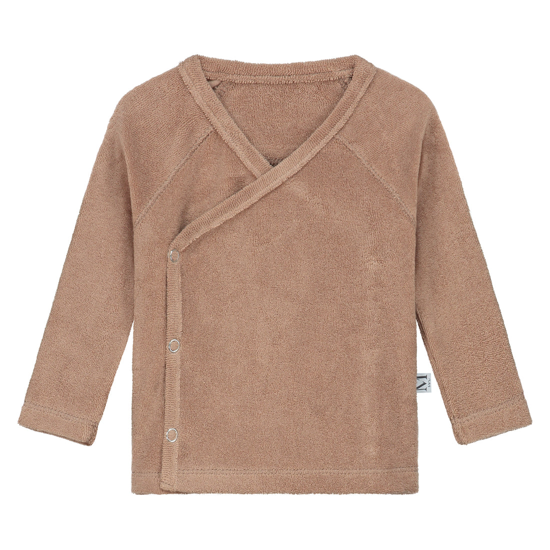 Overslagshirtje | Badstof Cacao