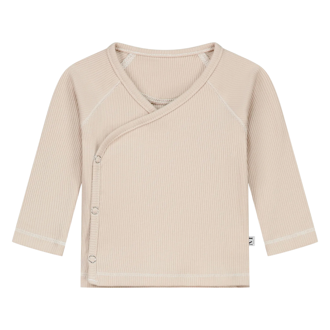 Overslagshirtje | Charlie | Oatmeal Rib