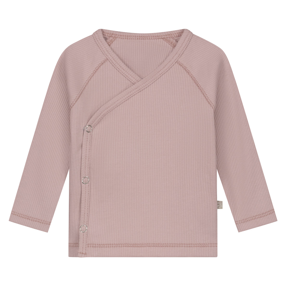 Overslagshirtje | Roze Rib