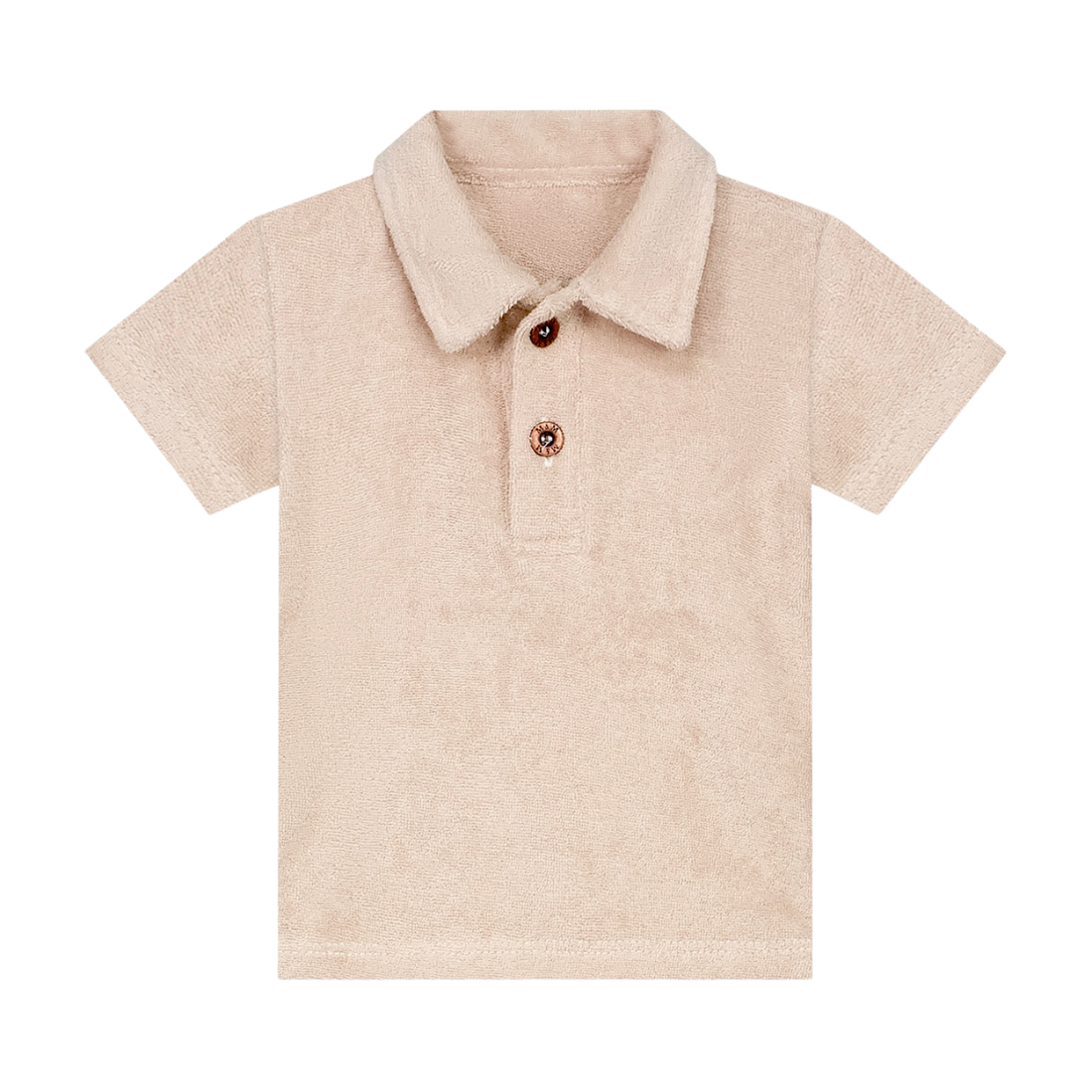 Polo Shirt | Beige Badstof