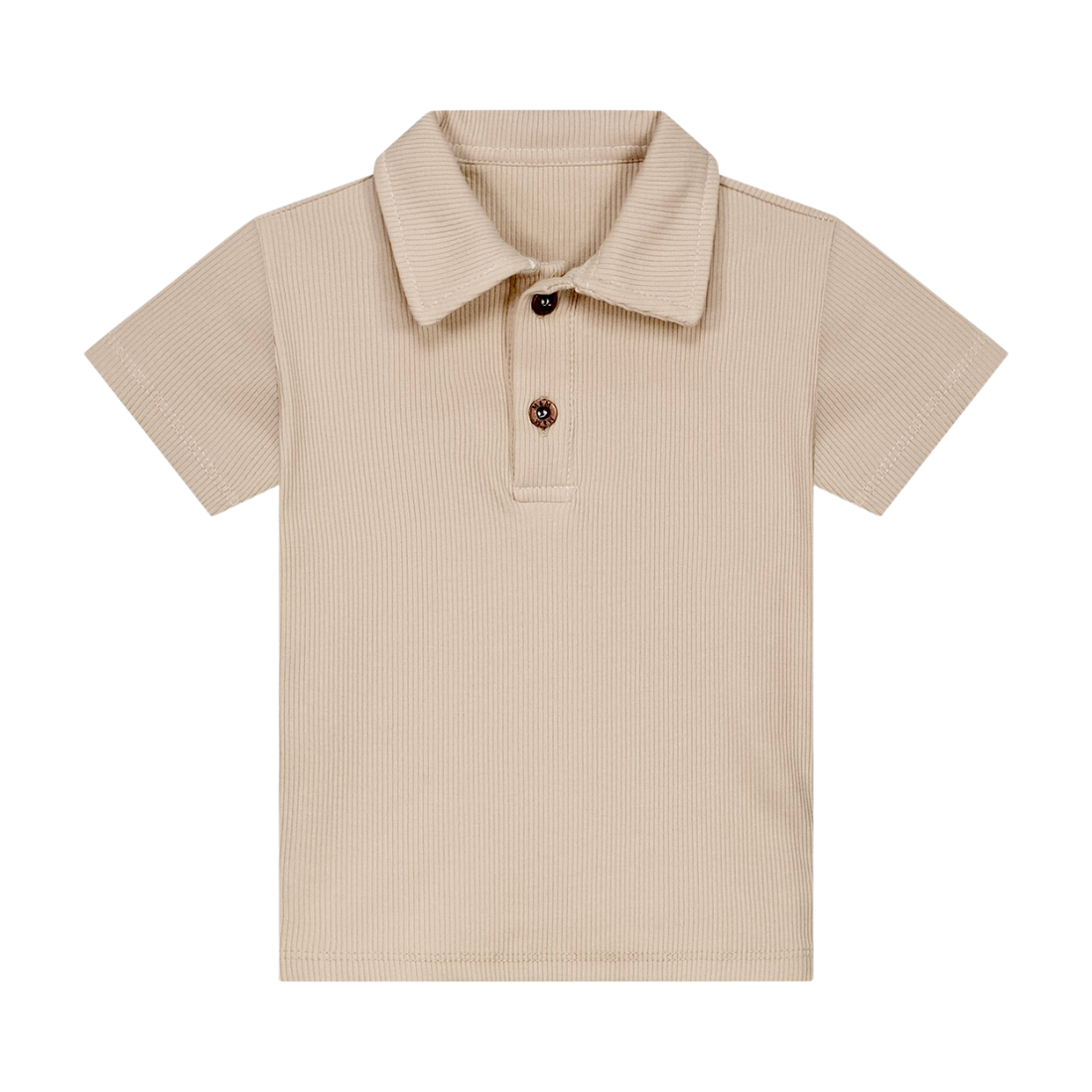 Polo Shirt | Beige Rib