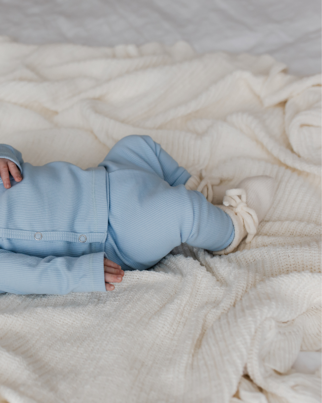 Rib Broekje | Baby Blauw