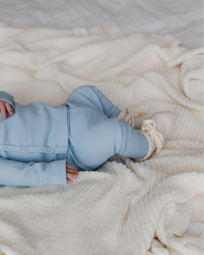 Rib Broekje | Baby Blauw