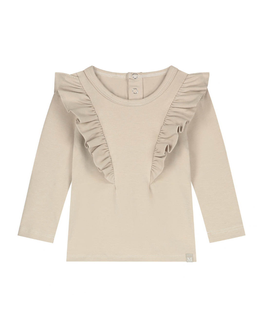 Ruffle Longsleeve | Beige