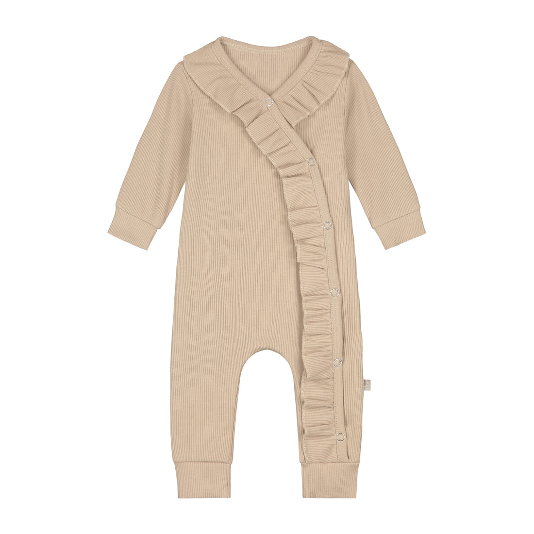 Ruffle Boxpakje | Dark Beige Rib