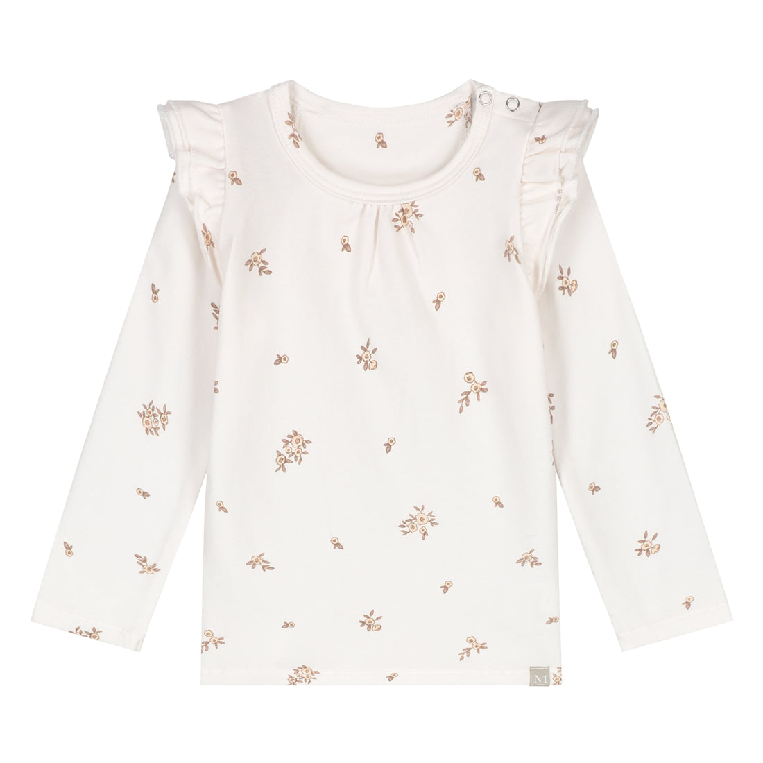 Ruffle Longsleeve | Whisper Bloom