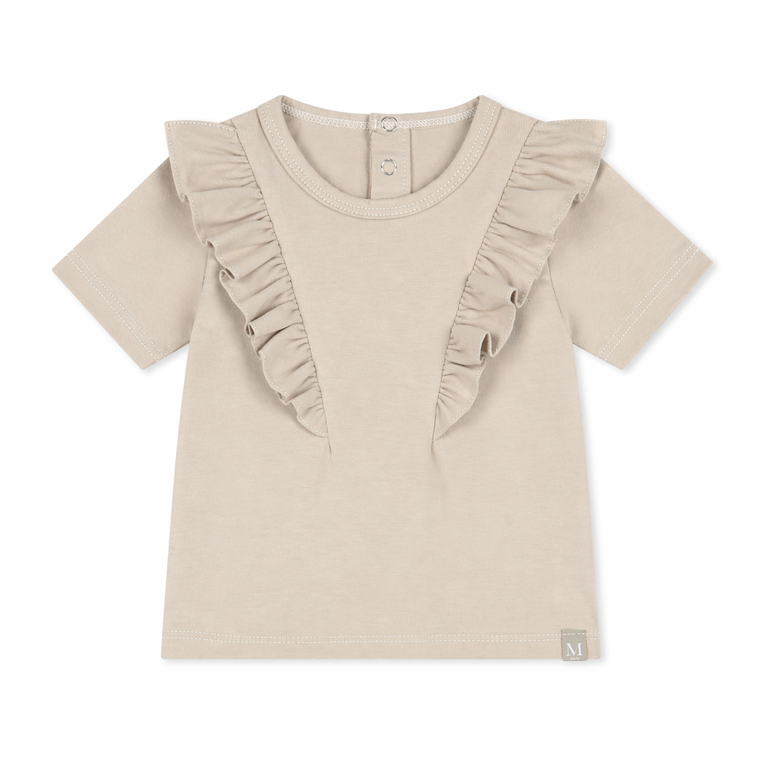 Ruffle Shirt | Beige