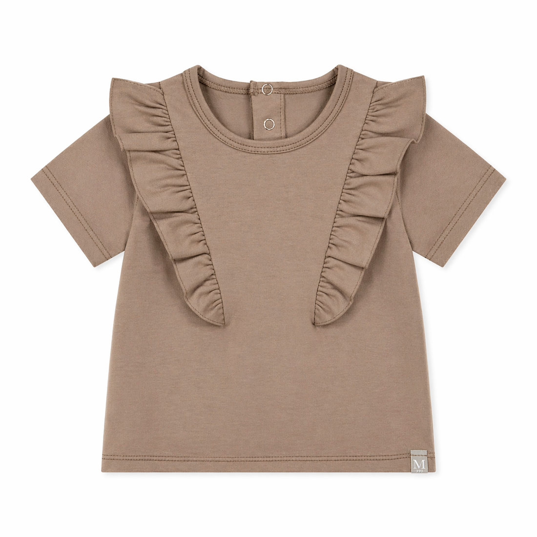 Ruffle Shirt | Taupe