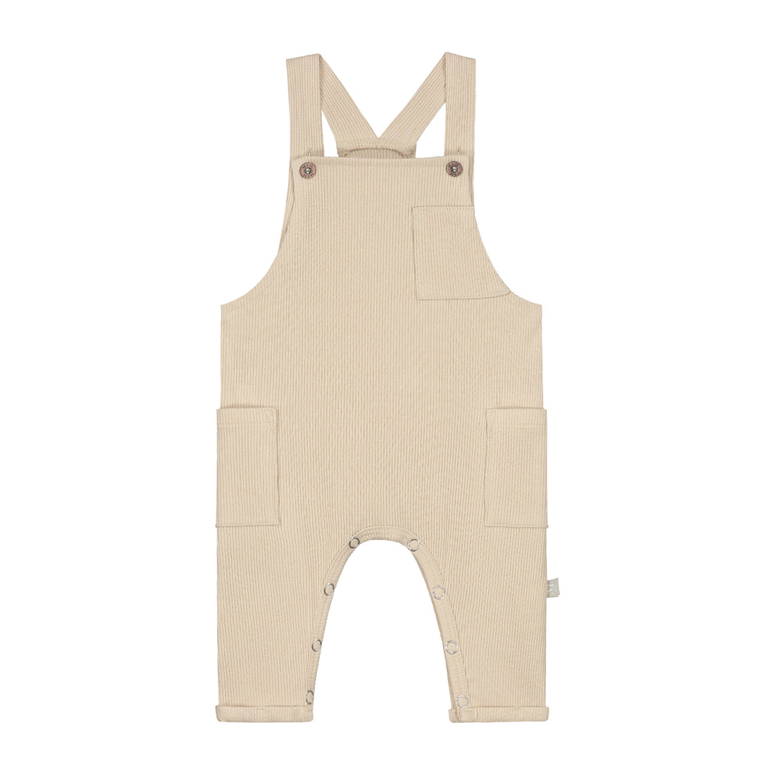 Tuinbroekje | Beige Rib