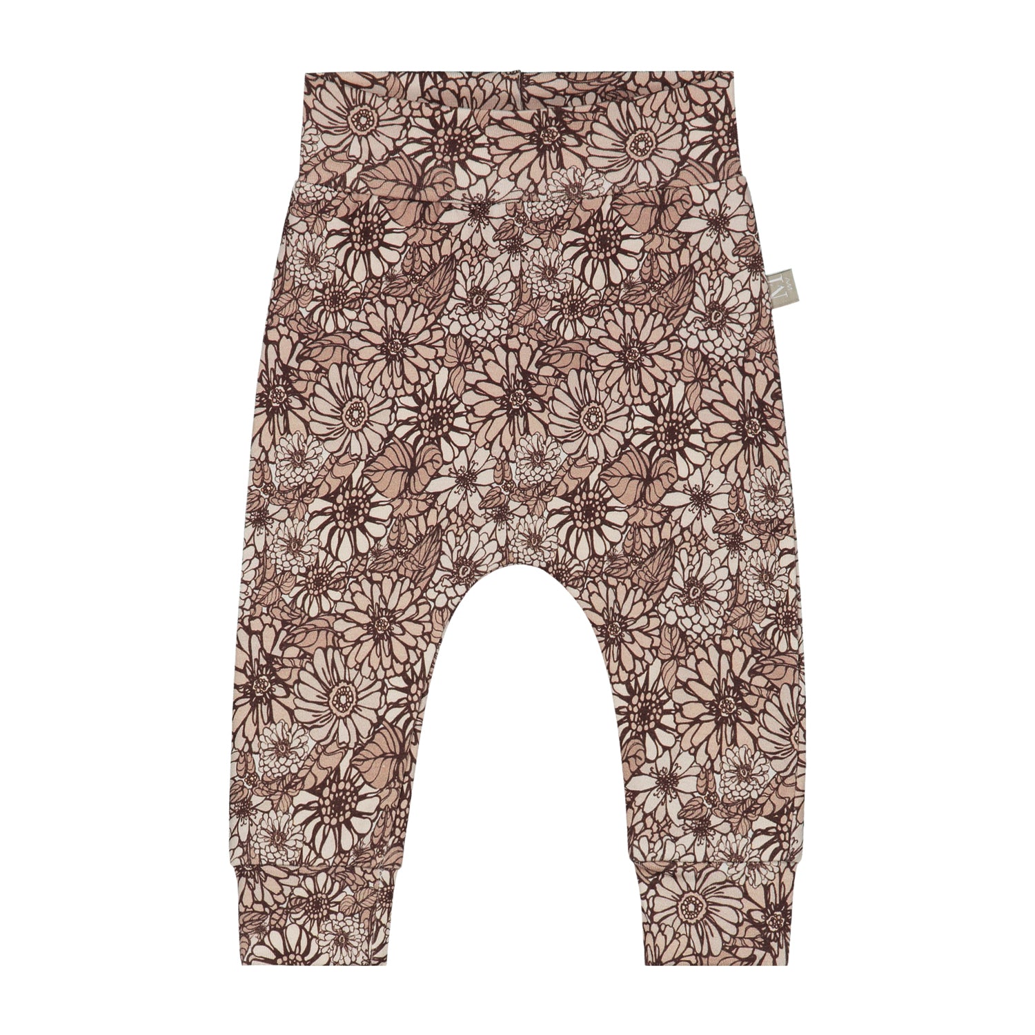 Baby broekje_retro flowers_Momsandminis