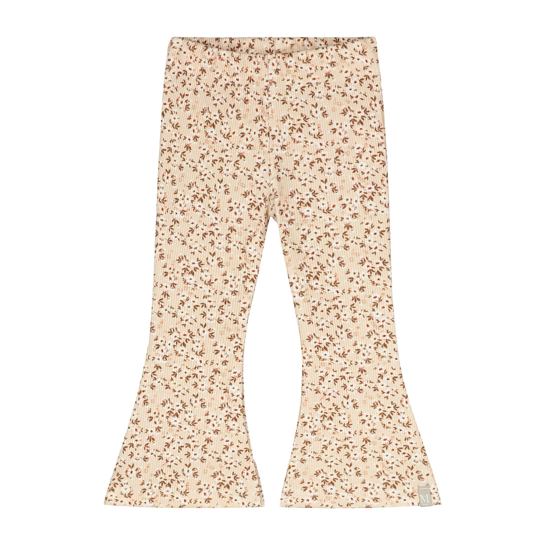 Flared broekje flower bomb rib_Momsandminis