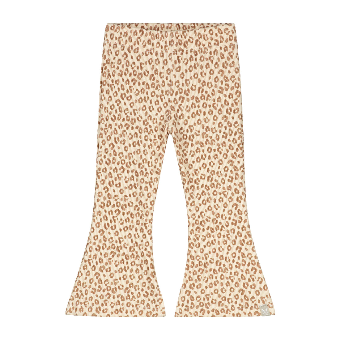 Flared broekje leopard rib_Momsandmins