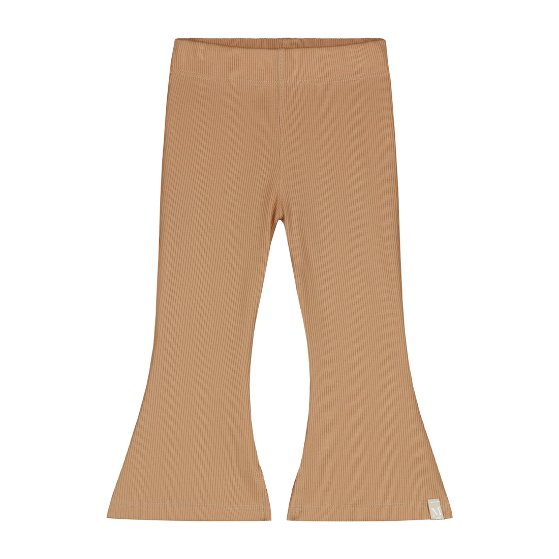 Flared broekje perzik rib_Momsandminis