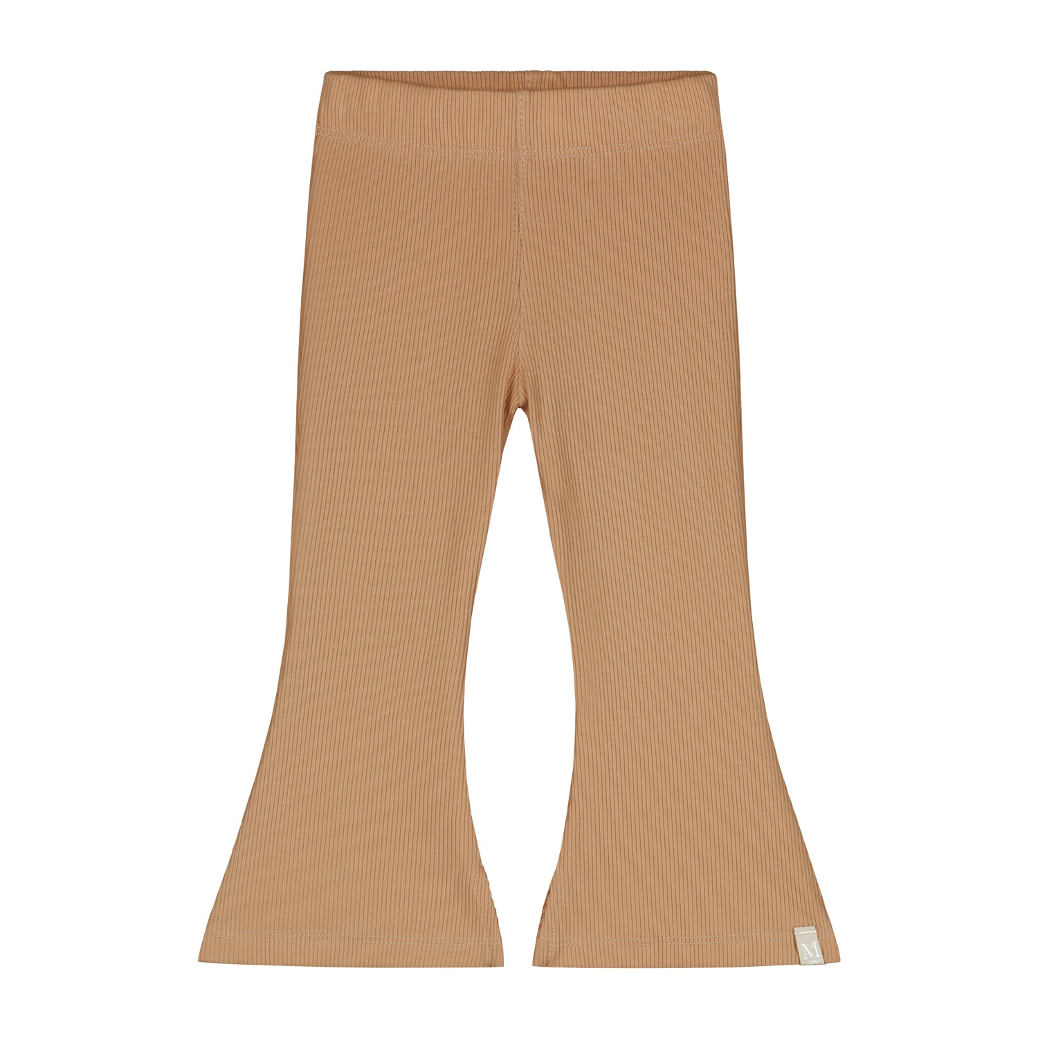 Flared broekje perzik rib_Momsandminis