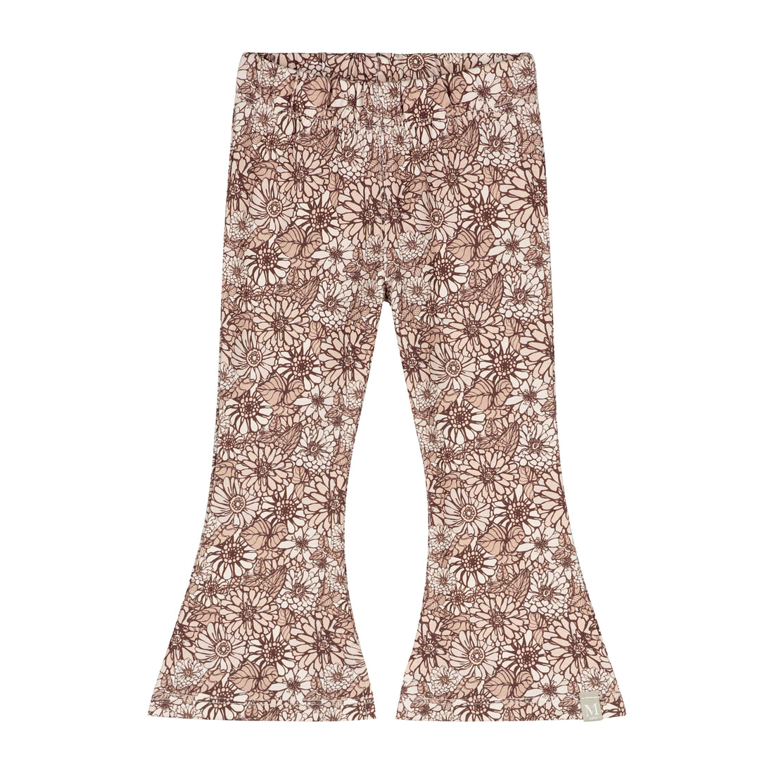 Flared broekje retro flowers_Momsandminis