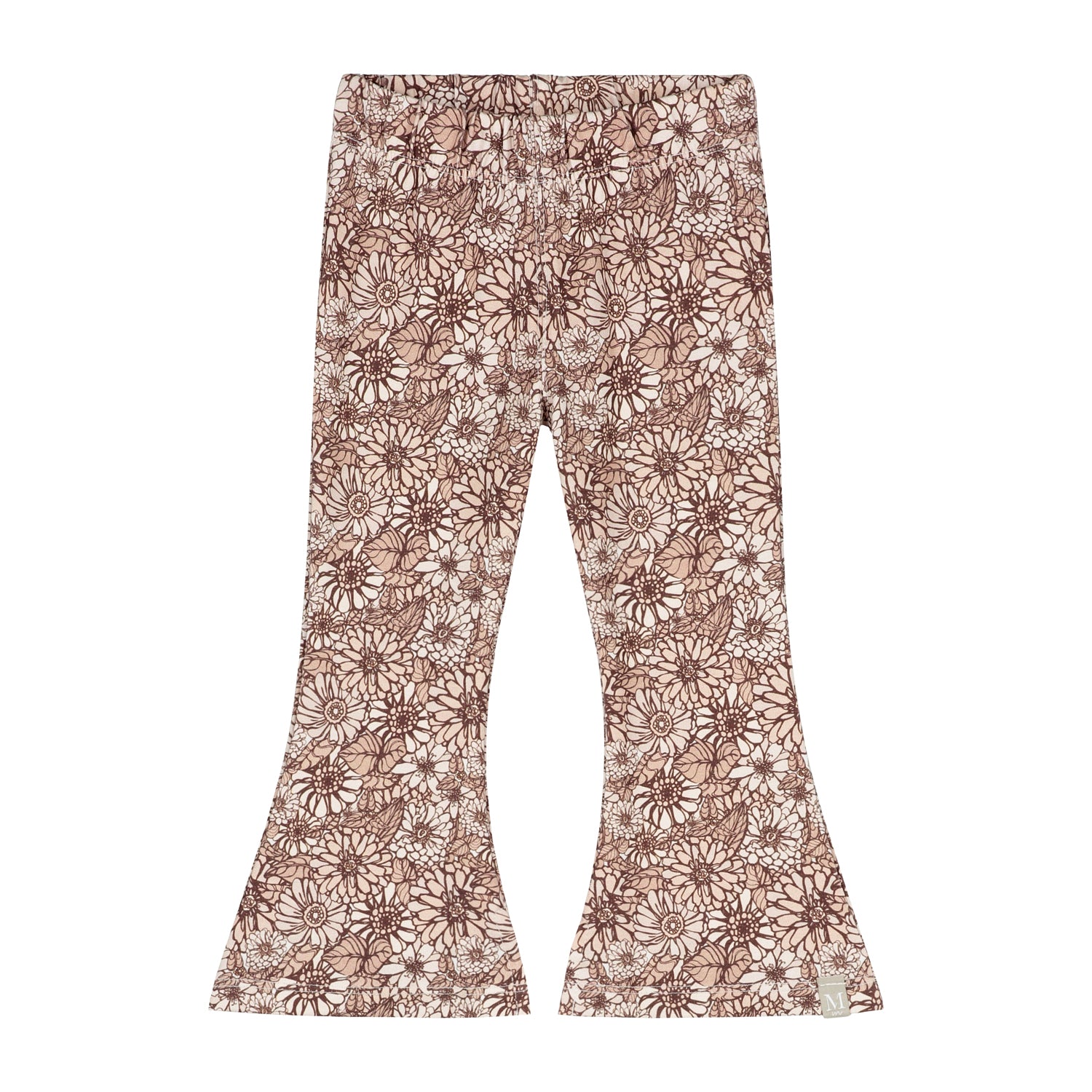 Flared broekje retro flowers_Momsandminis