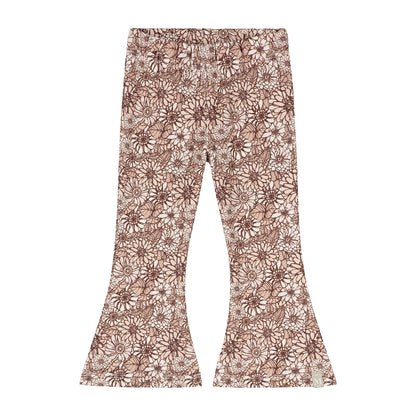 Flared broekje retro flowers_Momsandminis