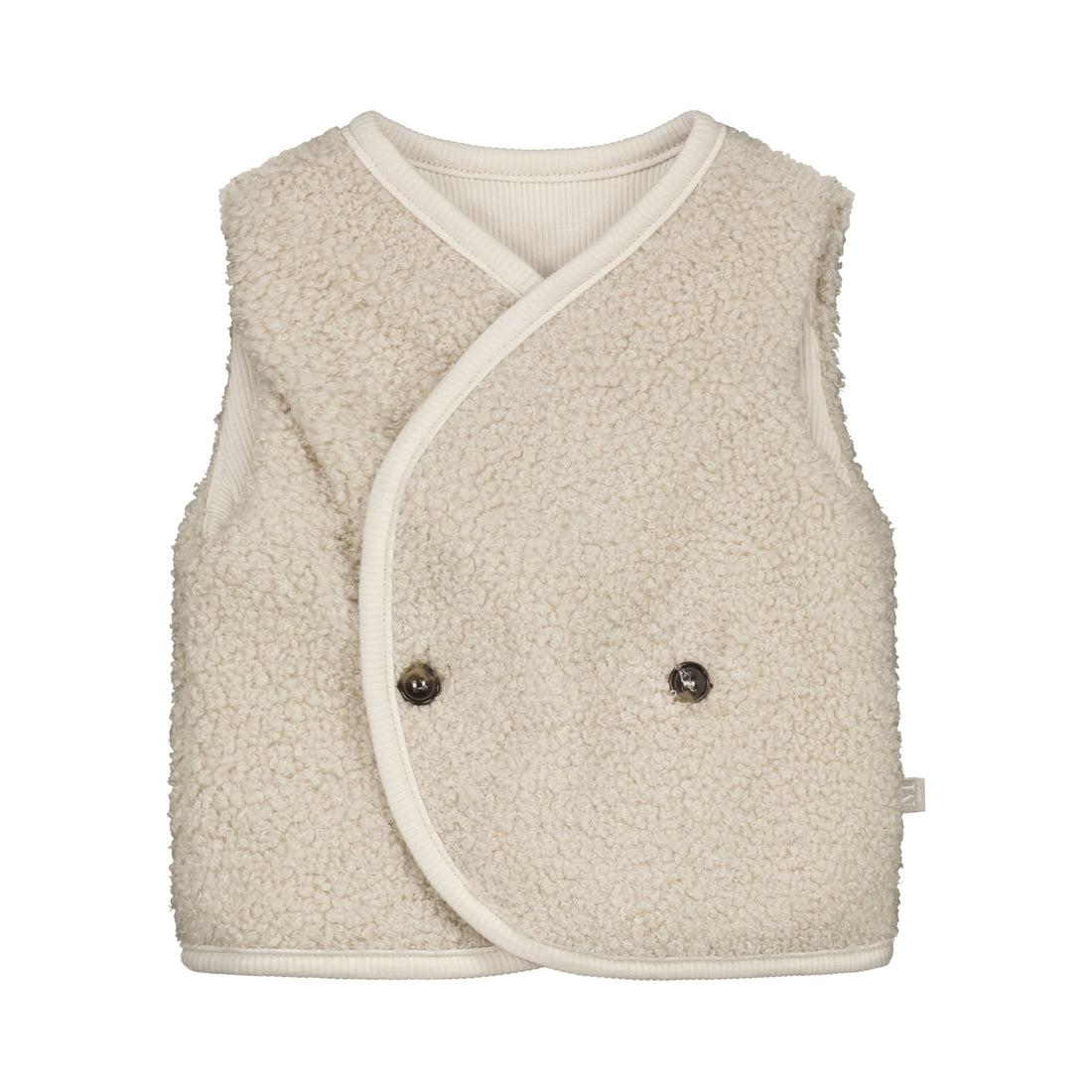 Gilet teddy beige_Momsandminis