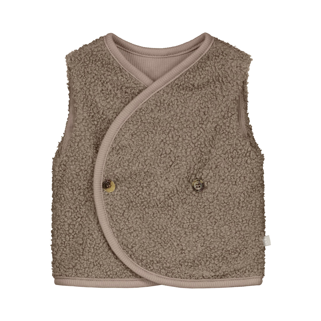 Gilet teddy taupe_Momsandminis