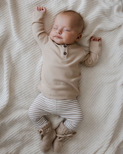 Longsleeve | Beige Rib